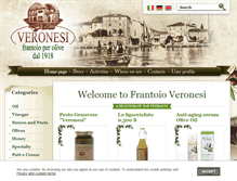 Tablet Screenshot of frantoioveronesi.com